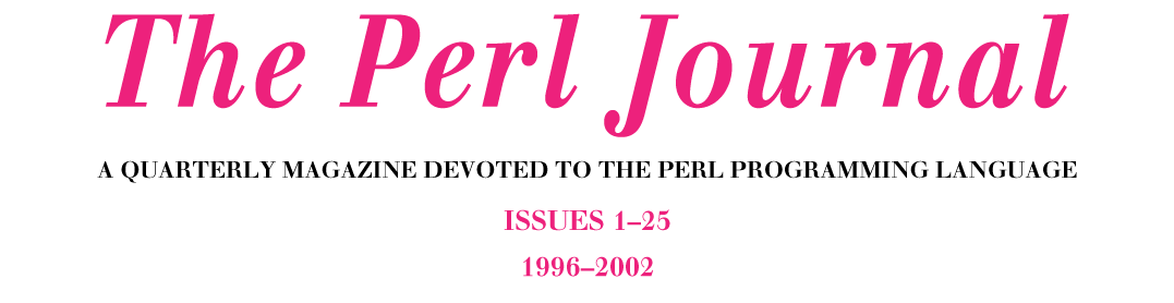 The Perl Journal (Volumes 1–6 (1996–2002)) -- science + art + data visualization / Martin Krzywinski / Martin Krzywinski @MKrzywinski mkweb.bcgsc.ca