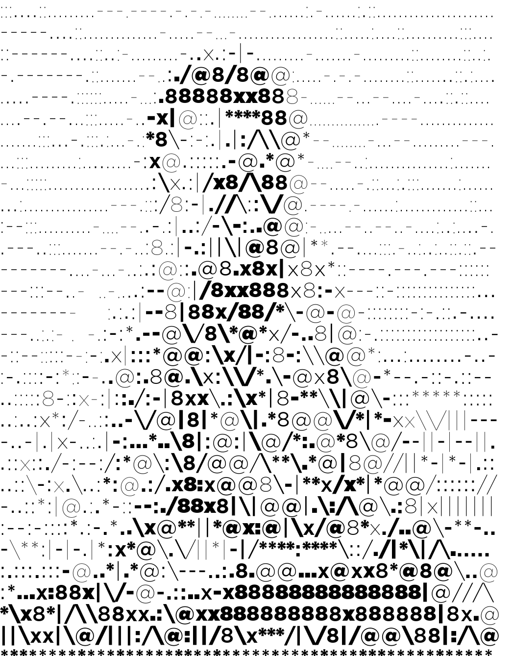 Christopher Hitchens - ASCII Art / Martin Krzywinski @MKrzywinski mkweb.bcgsc.ca