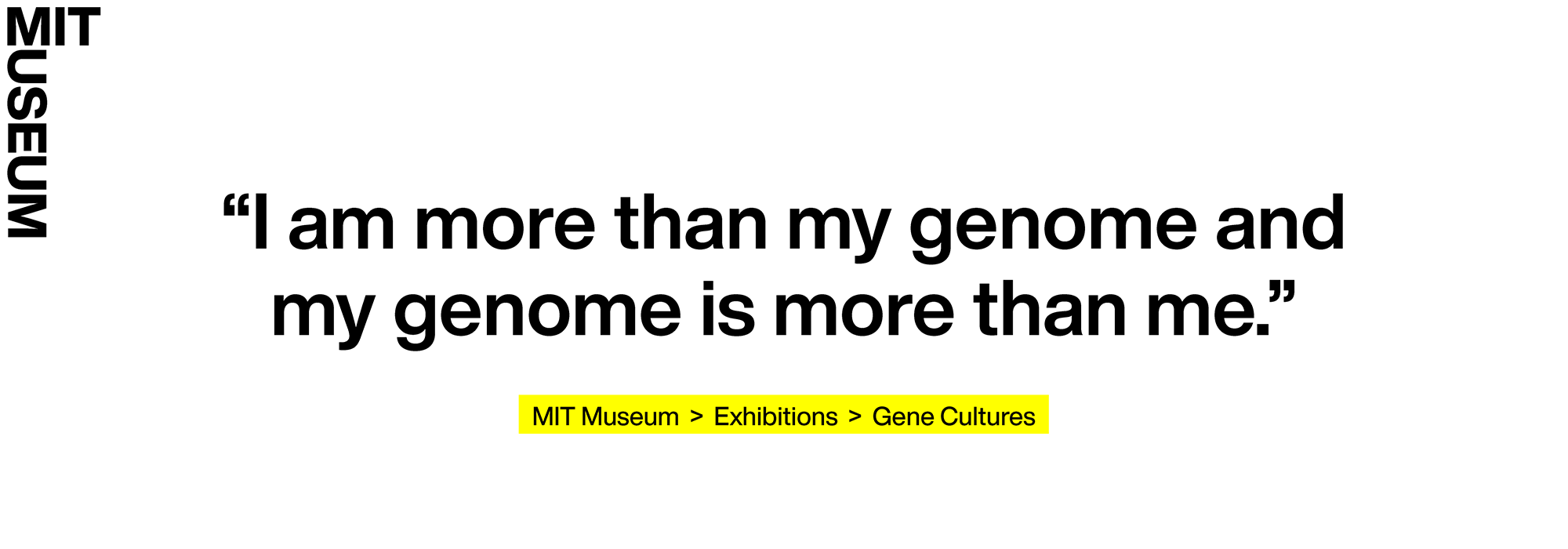 MIT MUSEUM GENE CULTURES EXHIBIT  Martin Krzywinski / science + art / Canada's Michael Smith Genome Sciences Center / https://mkweb.bcgsc.ca